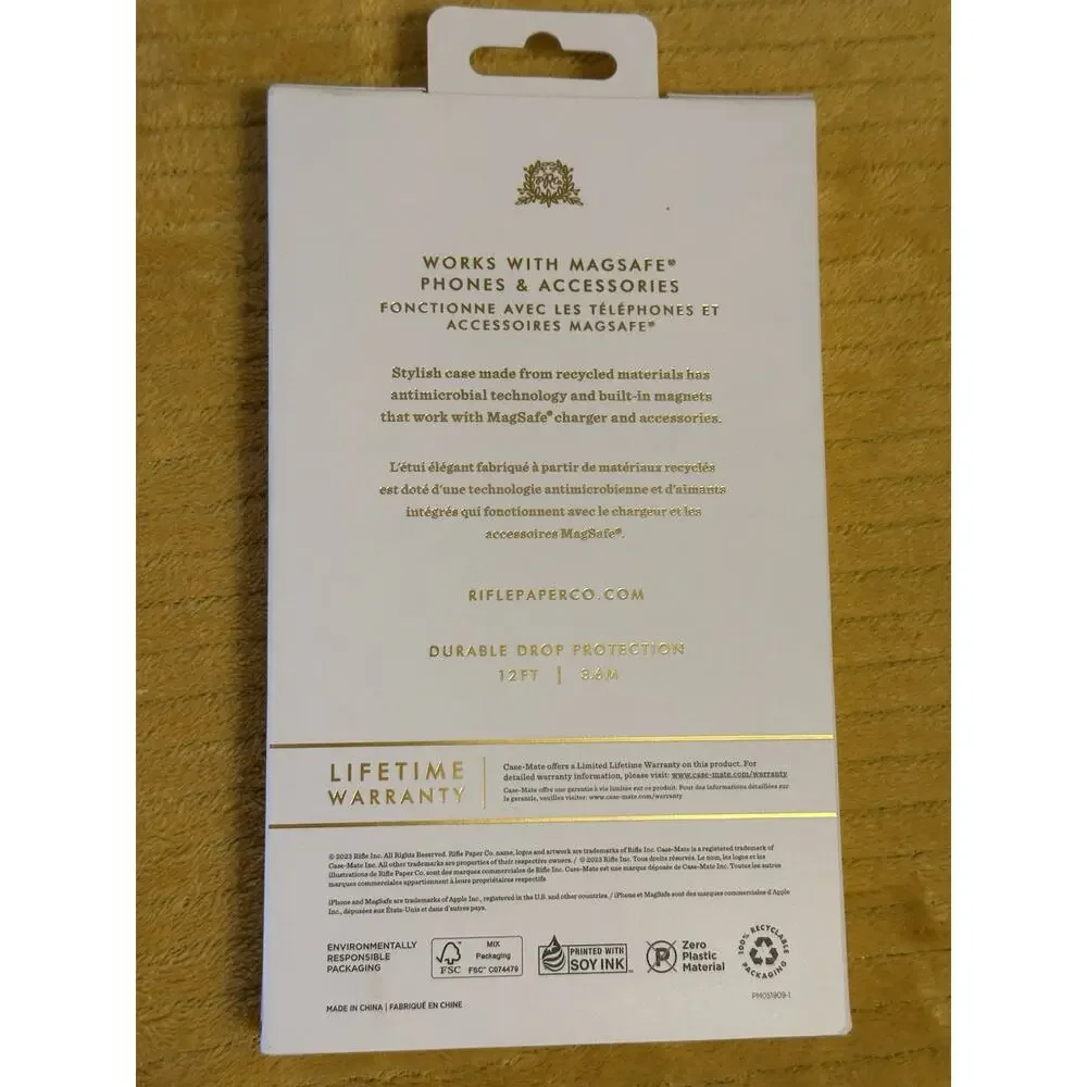 Rifle Paper Co. for iPhone 15 Pro Max case 6.7